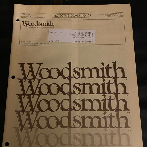 🎉5/$10🎉 Woodsmith magazine number 51 June 1987 classic roadster, landscape lid - Picture 2 of 9